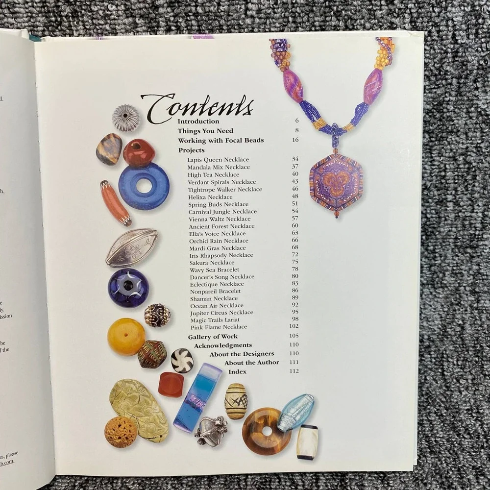 Lark Books One Big Beautiful Bead Sarah McConnell Hardcover Jewelry Making Craft